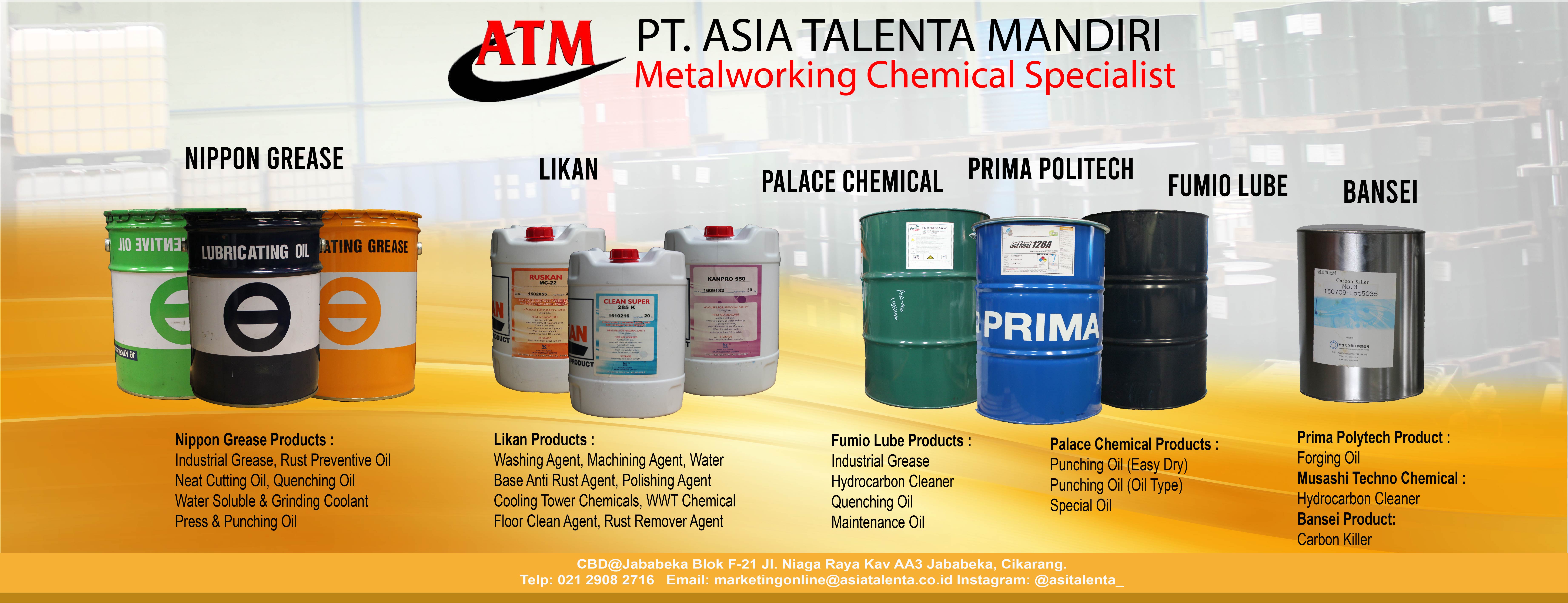 Metalworking Fluids Specialist Asia Talenta Mandiri